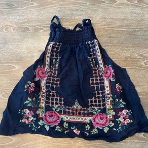 Free People embroidered top